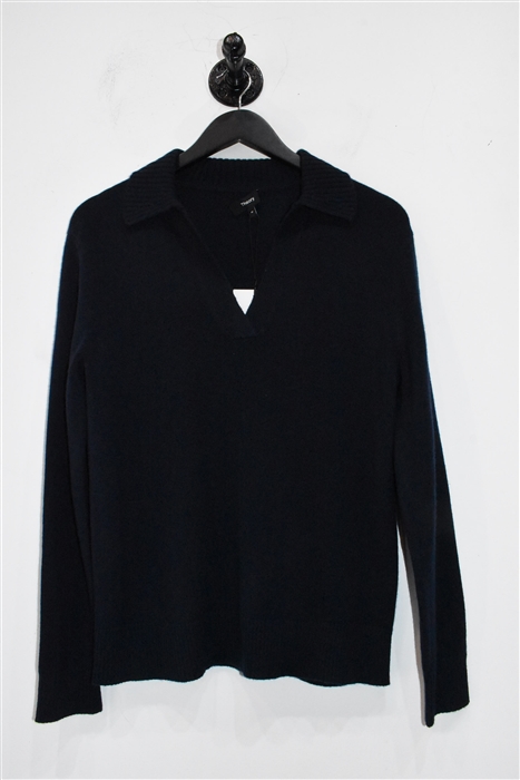 Navy Theory Cashmere Sweater, size M