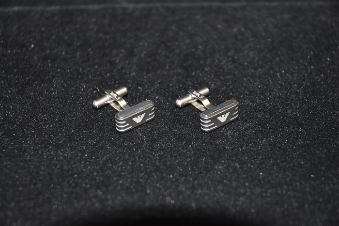Steel Emporio Armani Cufflinks, size O/S