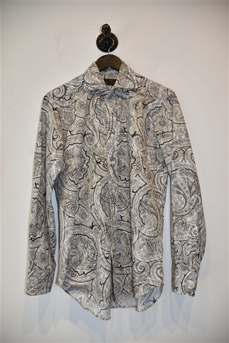 Paisley Etro Button Shirt, size S