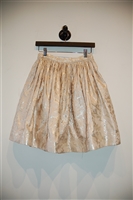 Beige Shimmer Alice + Olivia A-Line Skirt, size 4