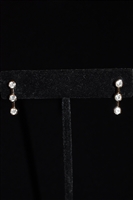 Rhodium Nina Ricci - Vintage Earrings, size O/S