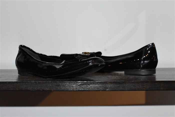 Black Patent Fendi Flats, size 8