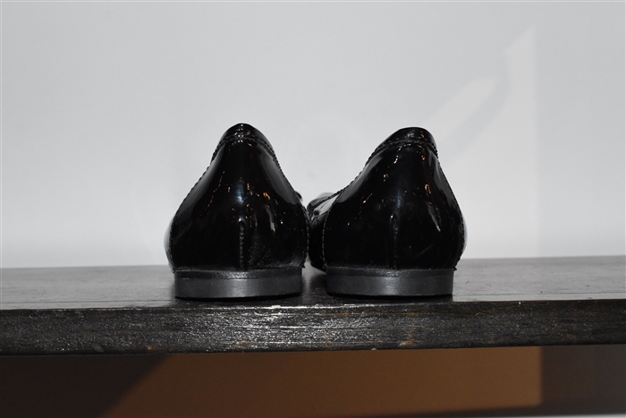 Black Patent Fendi Flats, size 8