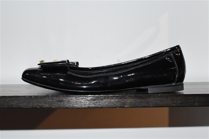 Black Patent Fendi Flats, size 8