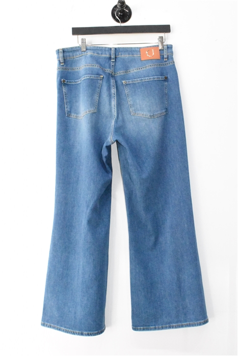 Faded Denim Cambio Wide-Leg, size 32