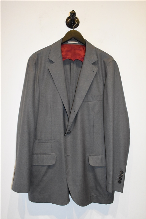 Steel Brunello Cucinelli Blazer, size 46