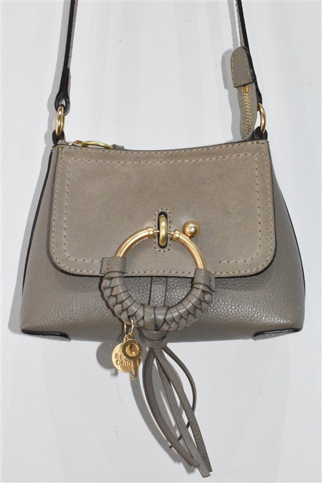 Dark Taupe See by Chloe Shoulder Bag, size S