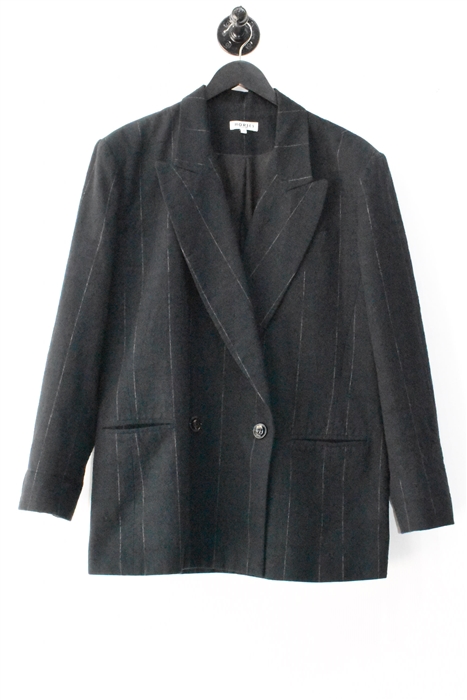 Navy Pinstripe Horses Atelier Blazer Jacket, size L