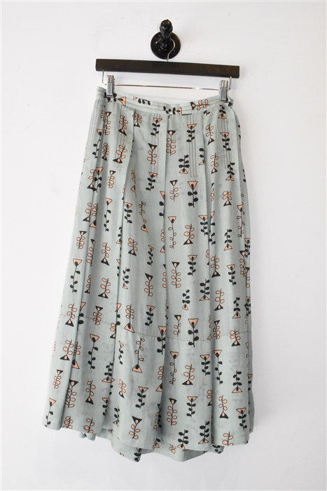 Sage Marni Pleated Skirt, size 6
