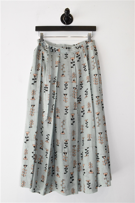 Sage Marni Pleated Skirt, size 6