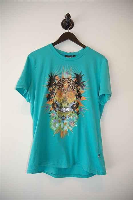 Turquoise Just Cavalli T-Shirt, size M