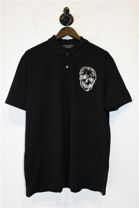 Black Alexander McQueen Polo, size 2XL