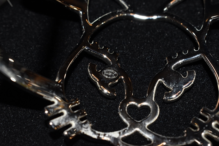 Silver Chanel Cuff, size O/S
