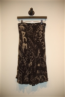 Black & Cream Moschino - Jeans Trumpet Skirt, size 6