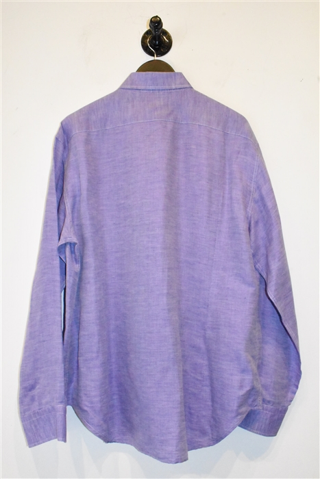 Violet Brioni Button Shirt, size XL