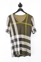 Olive Check Burberry T-Shirt, size M