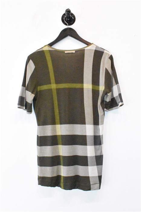 Olive Check Burberry T-Shirt, size M