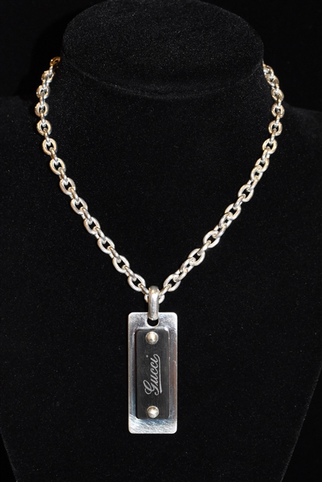 Sterling Silver Gucci Necklace, size O/S