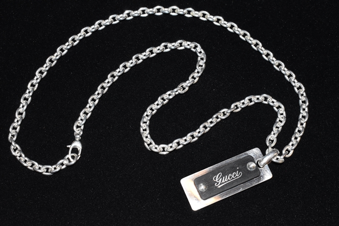 Sterling Silver Gucci Necklace, size O/S