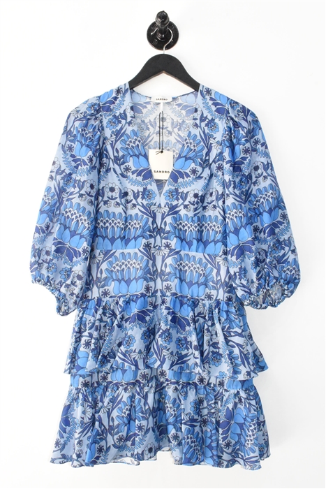 Floral Sandro Mini Dress, size 4