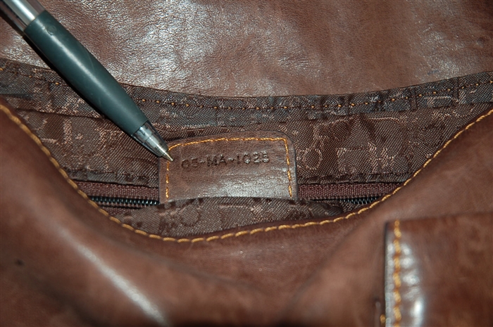 Aged Leather Dior Saddle Bag, size M