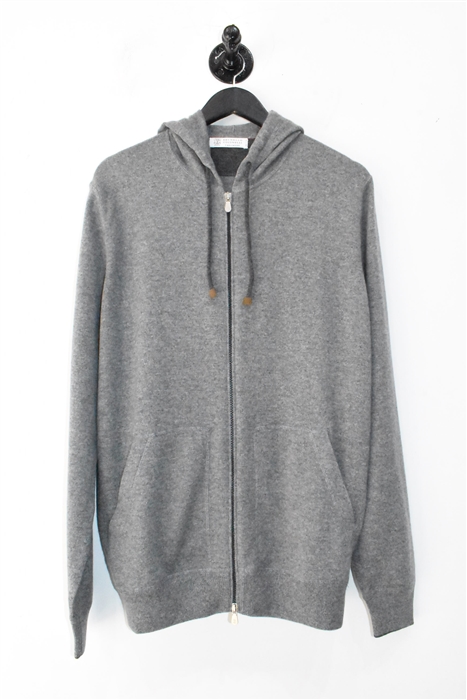 Ash Brunello Cucinelli Cashmere Hoodie, size XL