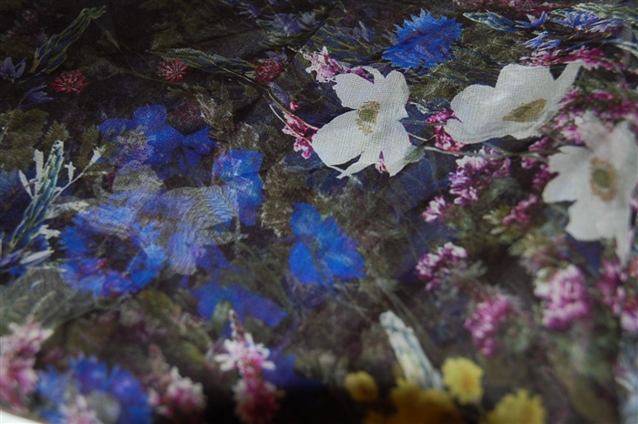 Floral Alexander McQueen Silk Scarf, size O/S