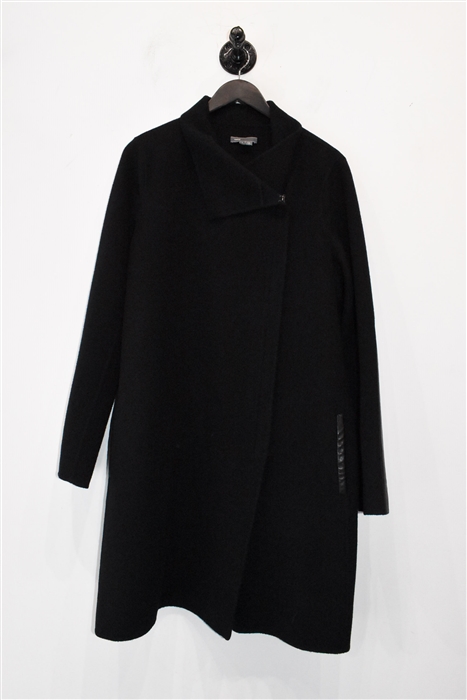 Basic Black Vince Coat, size L