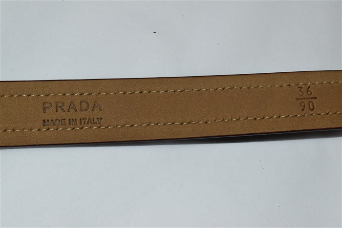 Dark Dust Prada Belt, size L