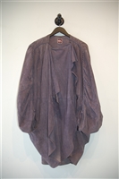 Lavender Issey Miyake - Vintage Leather Coat, size L
