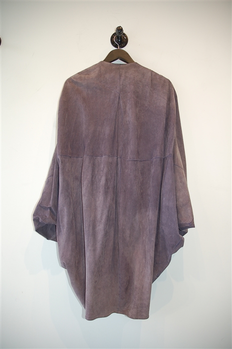 Lavender Issey Miyake - Vintage Leather Coat, size L