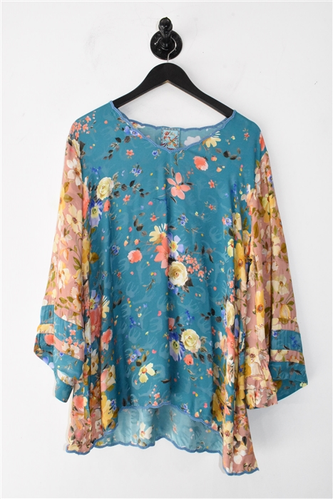 Floral Johnny Was Tunic, size L