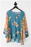 Floral Johnny Was Tunic, size L