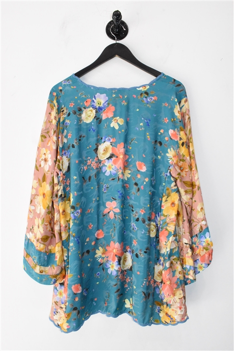 Floral Johnny Was Tunic, size L