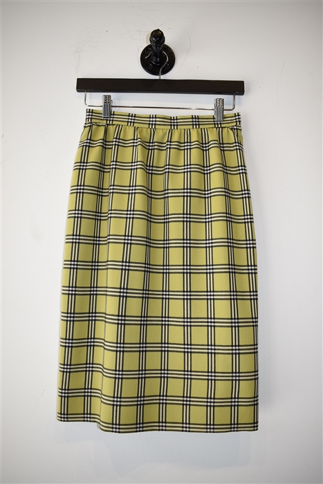 Green Check Givenchy - Vintage Pencil Skirt, size S