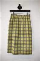 Green Check Givenchy - Vintage Pencil Skirt, size S