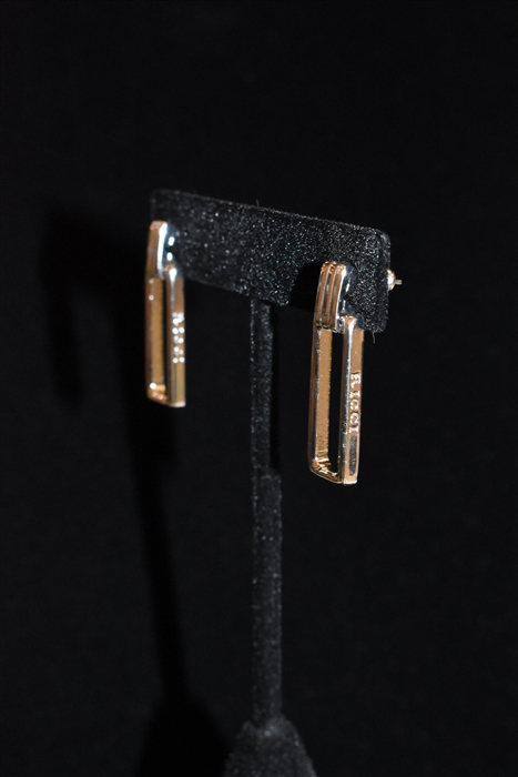 Rhodium Nina Ricci - Vintage Earrings, size O/S