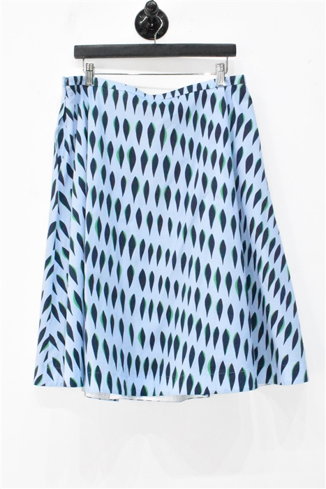 Geometric Piazza Sempione A-Line Skirt, size 12