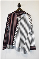 Striped Pink Tartan Button Shirt, size 8