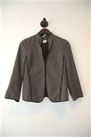 Black & Gray Akris - Punto Dress Jacket, size 4
