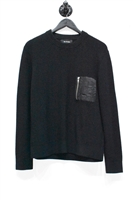 Basic Black The Kooples Pullover, size M