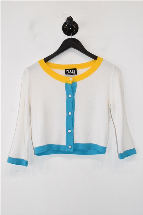 Soft White D&G - Dolce & Gabbana Cardigan, size S