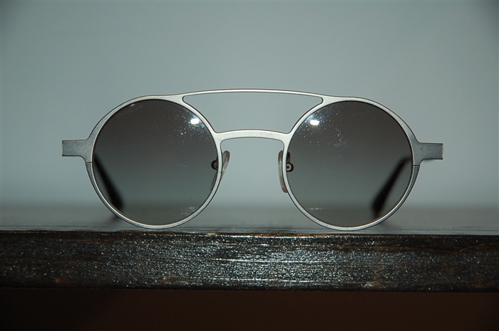 Brushed Steel Prada Sunglasses, size O/S