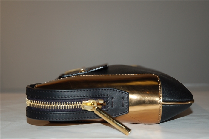 Black & Gold Lanvin Clutch, size L