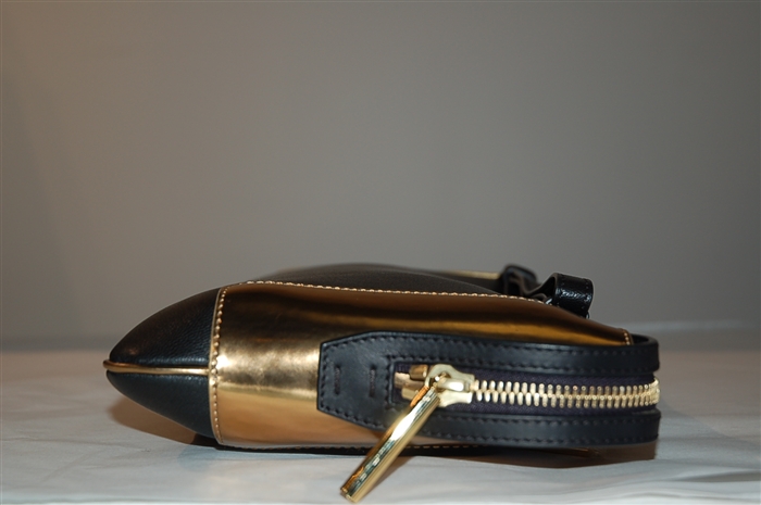 Black & Gold Lanvin Clutch, size L