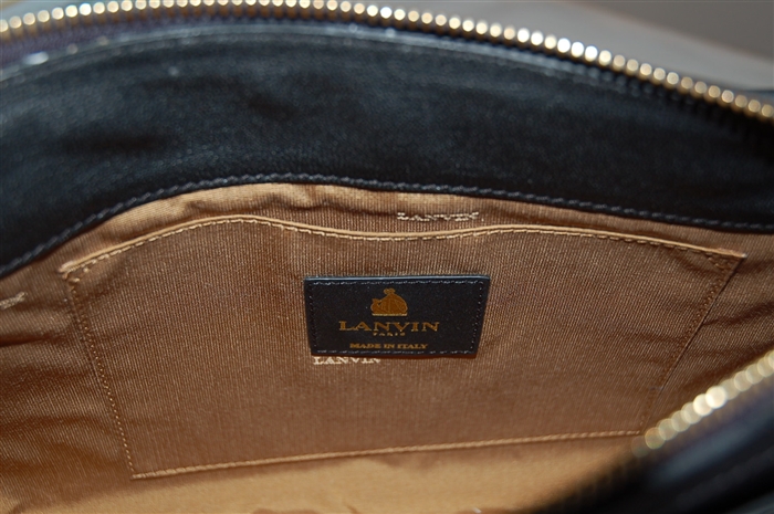 Black & Gold Lanvin Clutch, size L