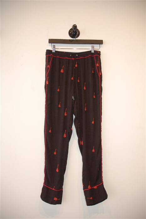 Black & Red Zadig & Voltaire Pyjama Pants, size 4