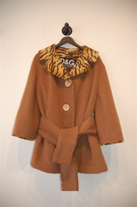 Camel D&G - Dolce & Gabbana Coat, size S