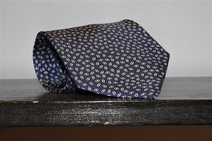 Navy Hermes Tie, size O/S