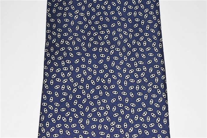 Navy Hermes Tie, size O/S